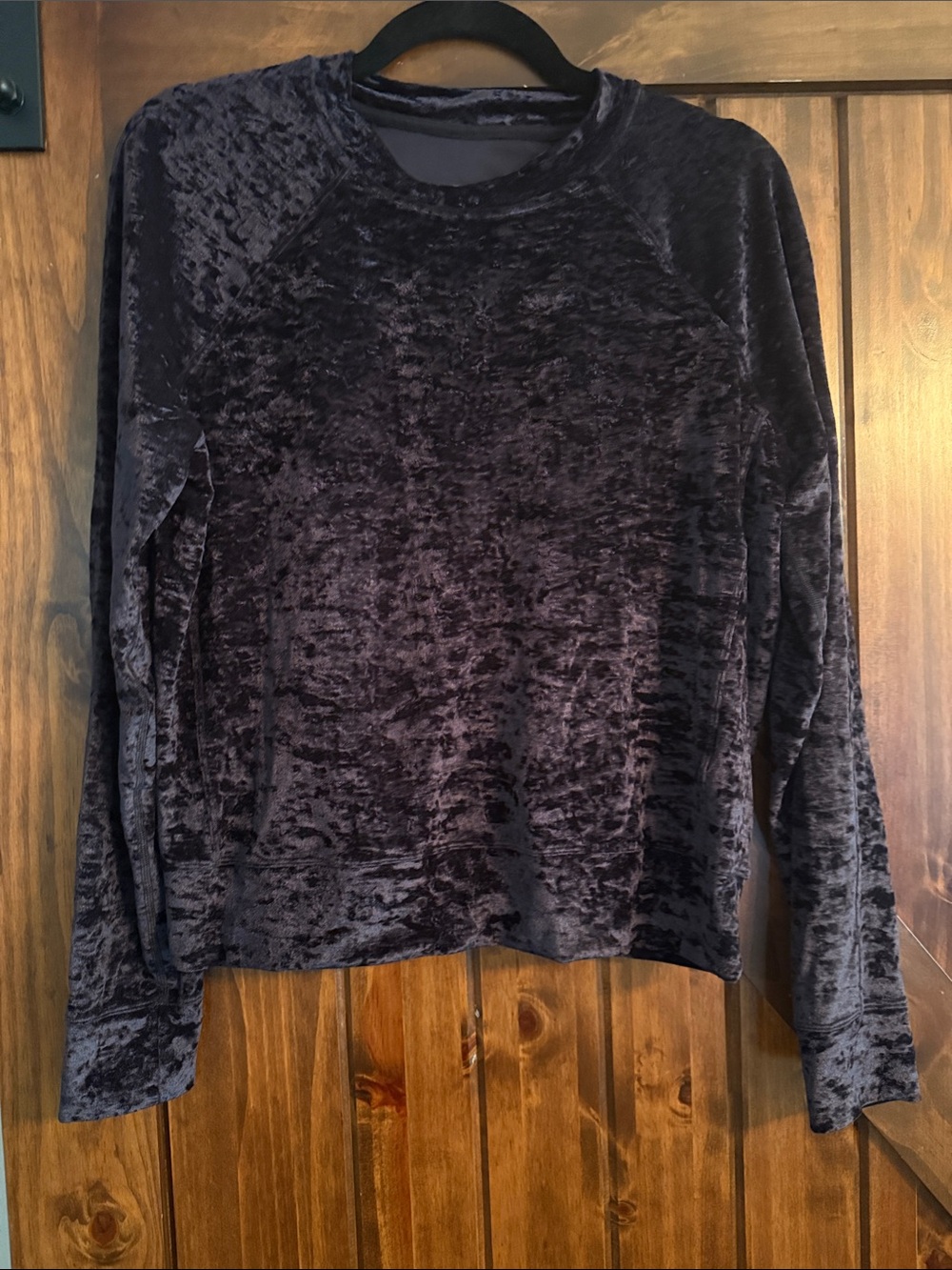 lululemon athletica warm down crew crushed velvet